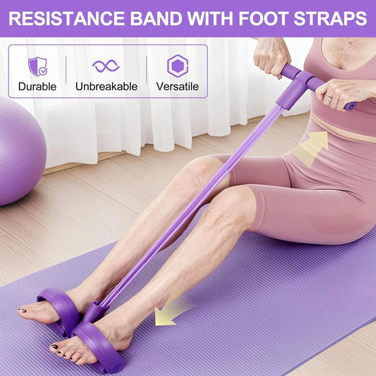 Multifunction Pedal Resistance Band - Top Fitness product⭐